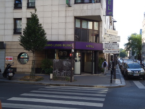 Hotel Paris Louis Blanc near Canal St-Martin and Gare du Nord